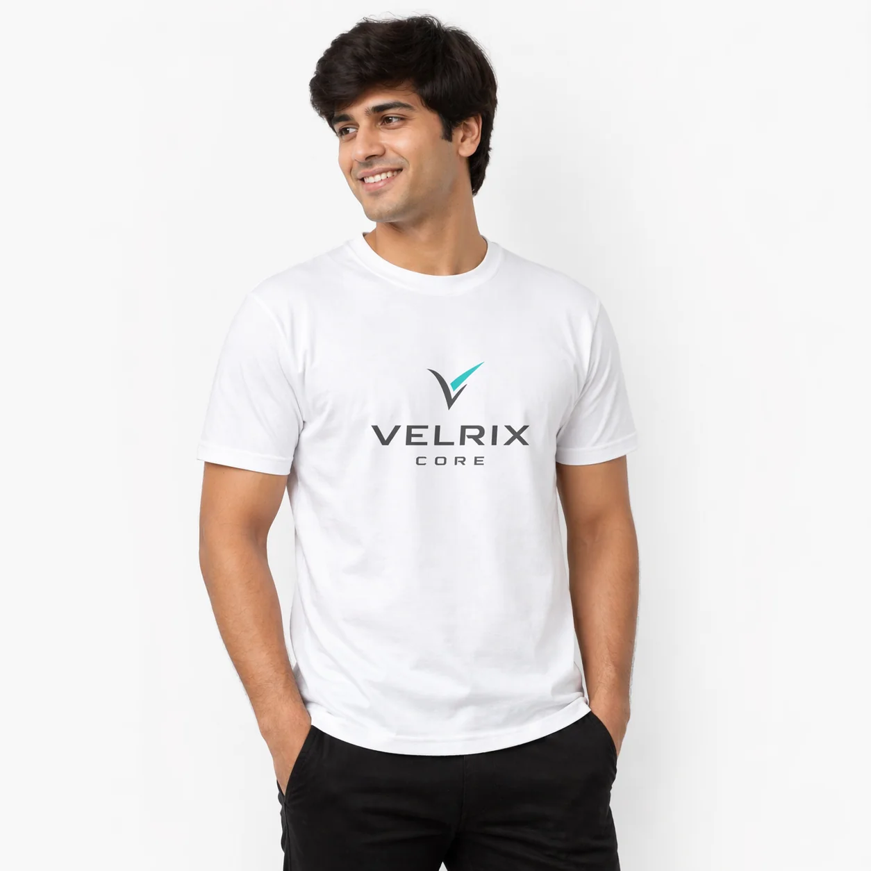 Add Core To Your Lifestyle - Velrix Core Basic T-Shirt ( White )